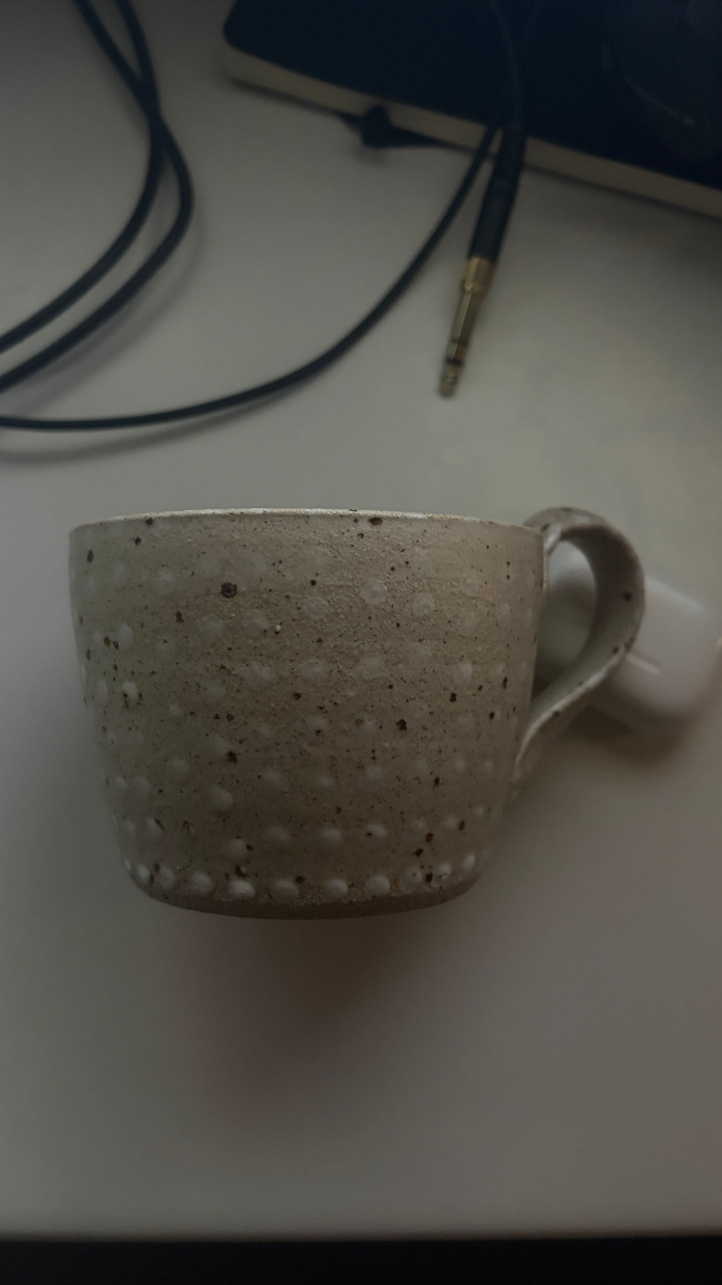 Large Mug White Dots