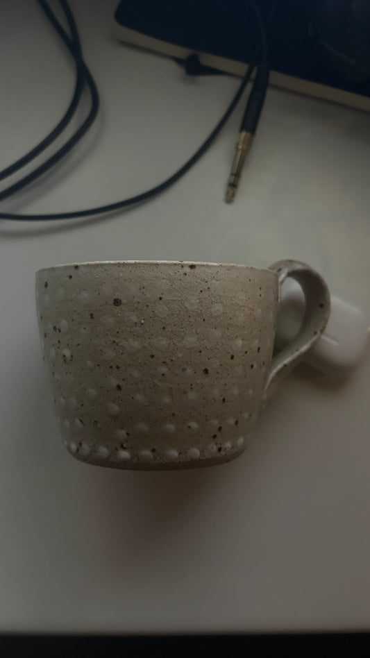 Large Mug White Dots
